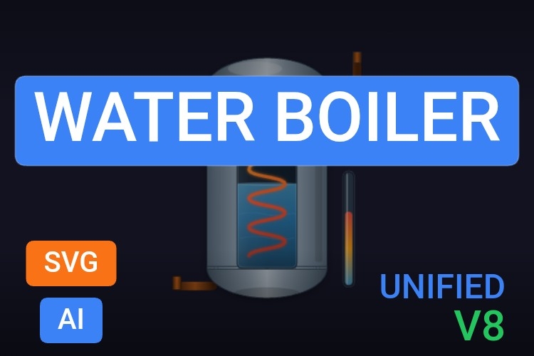 Water Boiler | Dynamic SVG | WinCC Unified & V8
