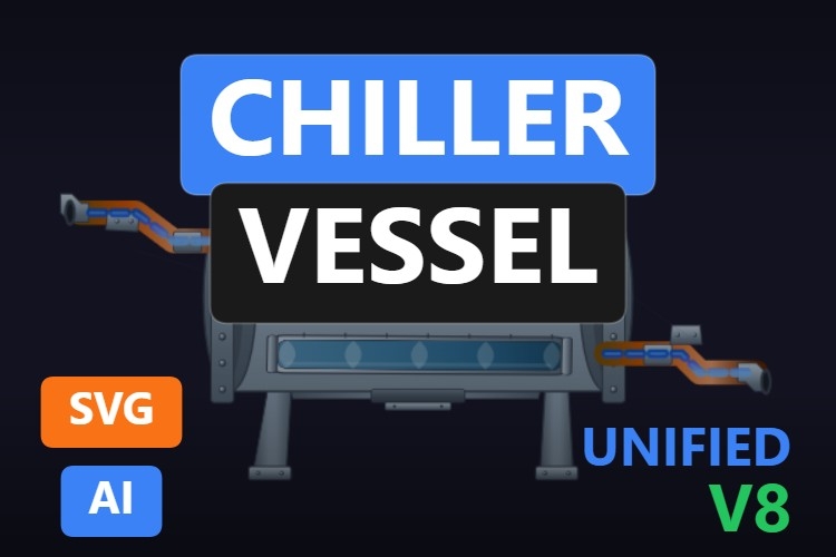 Chiller Vessel | Dynamic SVG | WinCC Unified & V8