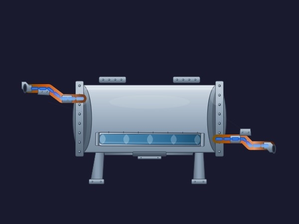 冷却器容器 | Dynamic SVG | WinCC Unified 与 V8