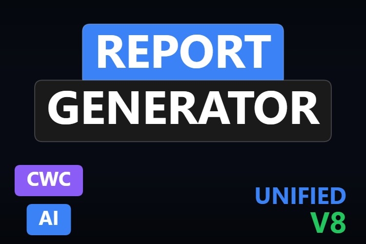 Report Generator | Custom Web Control | WinCC Unified & V8