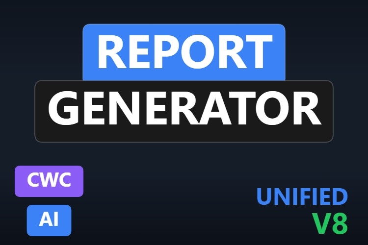Report Generator | Custom Web Control | WinCC Unified & V8