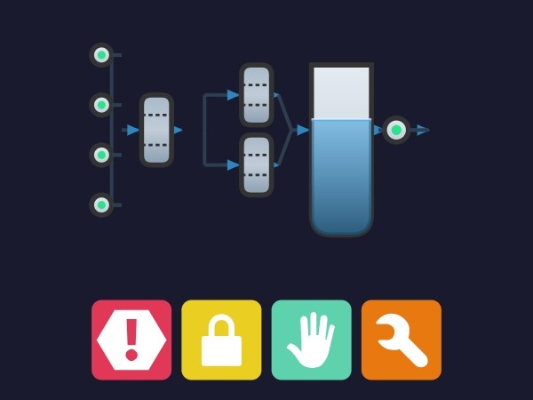 Symbol für Wasseraufbereitungsprozess | Dynamic SVG | WinCC Unified & V8