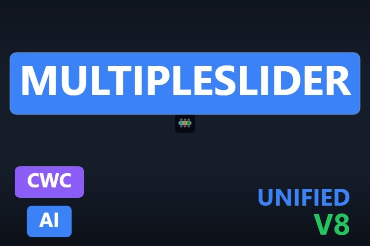 MultipleSlider | Custom Web Control | WinCC Unified & V8