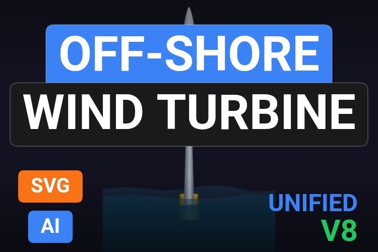 Off-Shore Wind Turbine | Dynamic SVG | WinCC Unified & V8