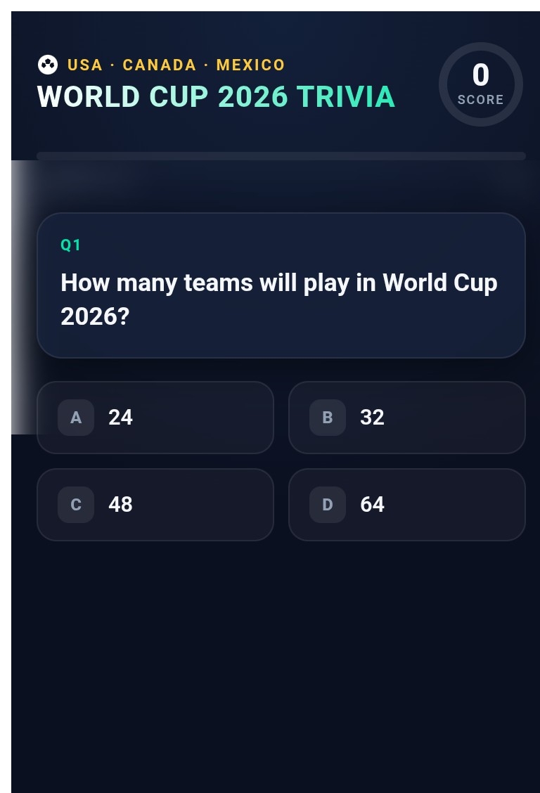 Gioco Coppa del Mondo 2026 | Custom Web Control | WinCC Unified & V8