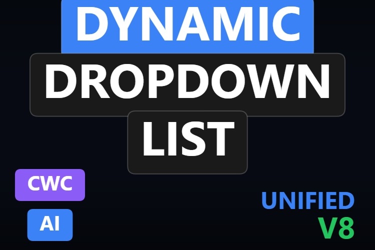 Dynamic Dropdown List | Custom Web Control | WinCC Unified & V8