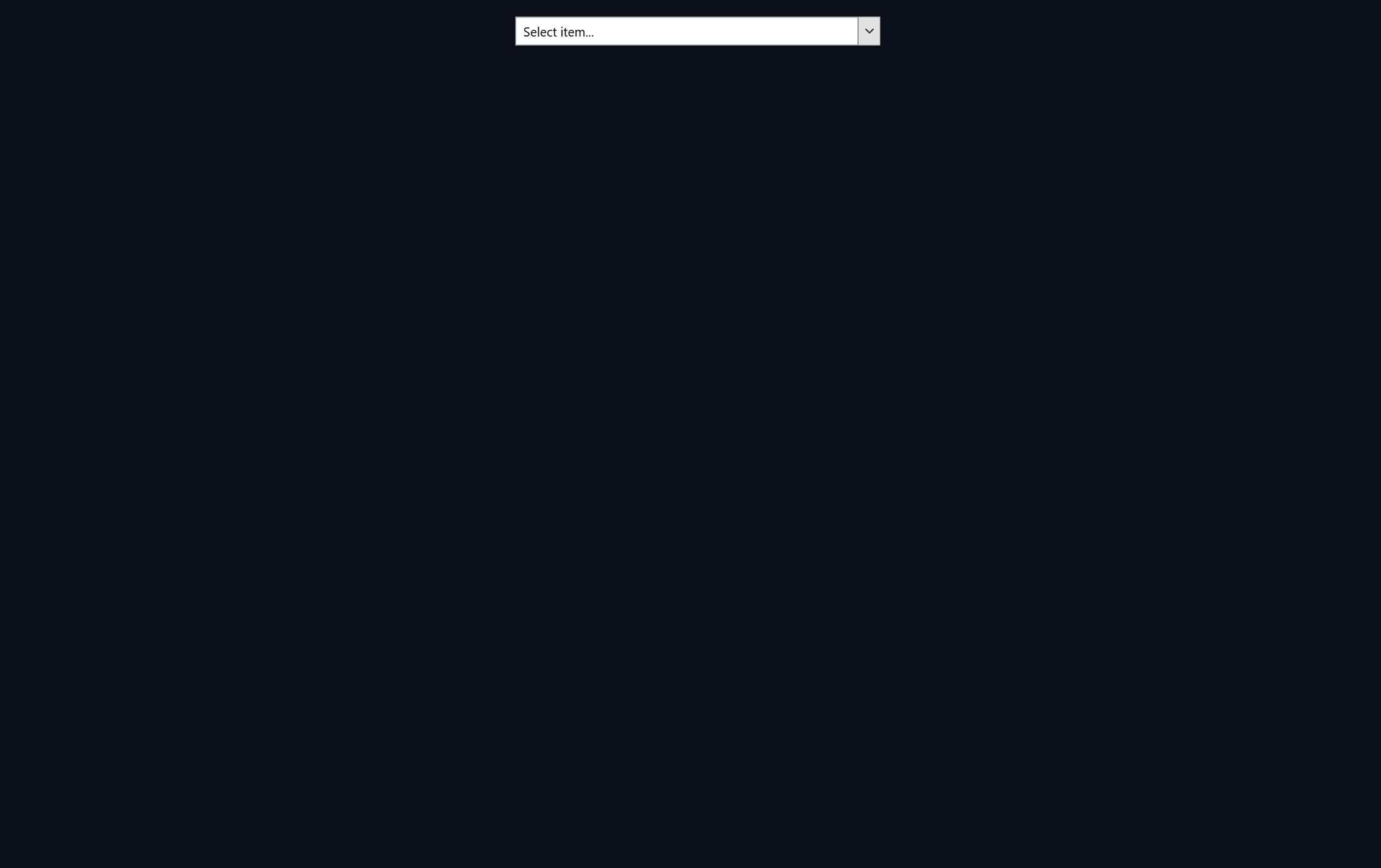 Elenco a discesa dinamico | Custom Web Control | WinCC Unified & V8