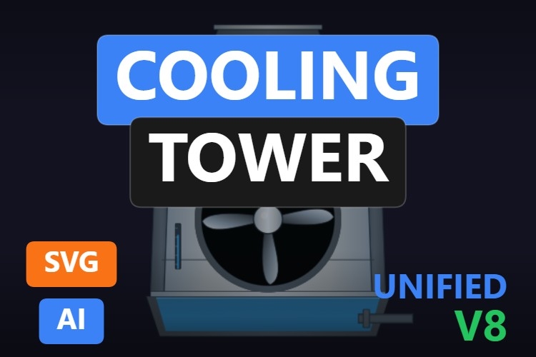Cooling Tower | Dynamic SVG | WinCC Unified & V8