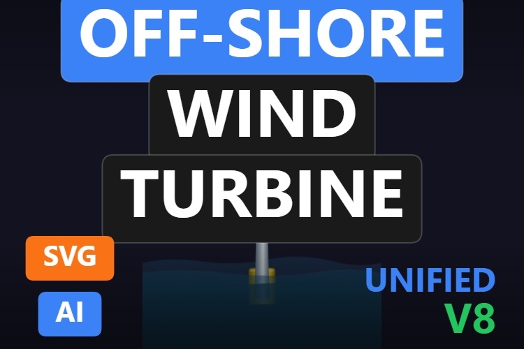 Off-Shore Wind Turbine | Dynamic SVG | WinCC Unified & V8
