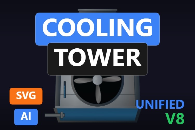 Cooling Tower | Dynamic SVG | WinCC Unified & V8
