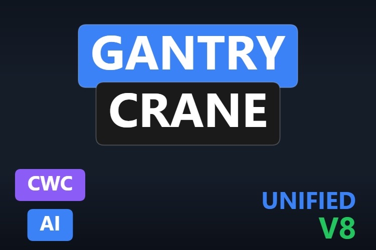 Gantry Crane | Custom Web Control | WinCC Unified & V8