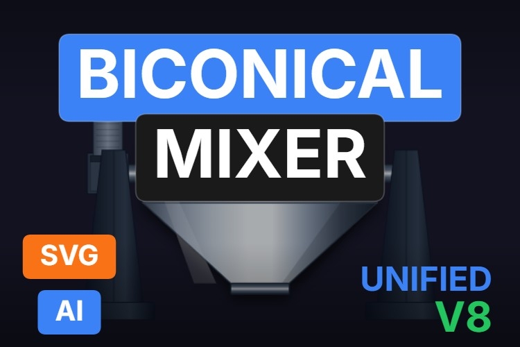 Biconical Mixer | Dynamic SVG | WinCC Unified & V8