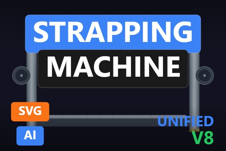 Strapping Machine | Dynamic SVG | WinCC Unified & V8