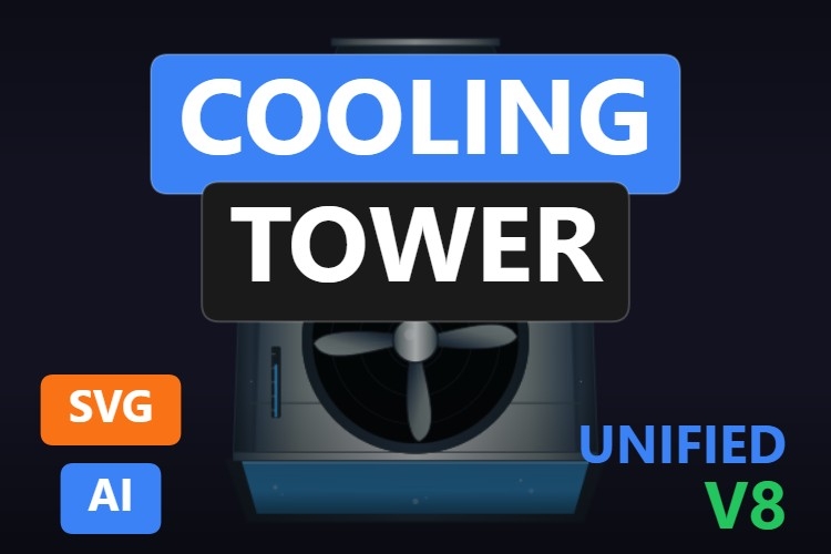 Cooling Tower | Dynamic SVG | WinCC Unified & V8