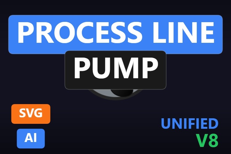 Process Line Pump | Dynamic SVG | WinCC Unified & V8