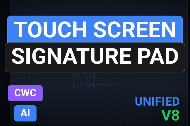 Touch Screen Signature Pad | Custom Web Control | WinCC Unified & V8