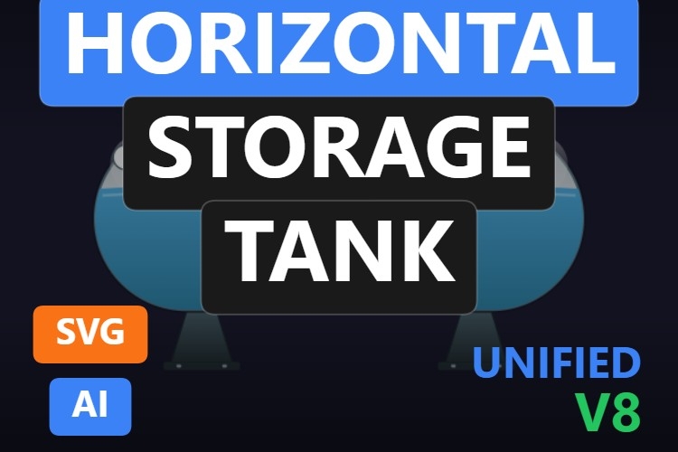 Horizontal Storage Tank | Dynamic SVG | WinCC Unified & V8