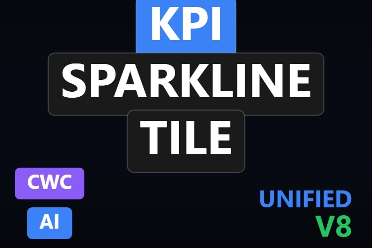 KPI Sparkline Tile | Custom Web Control | WinCC Unified & V8