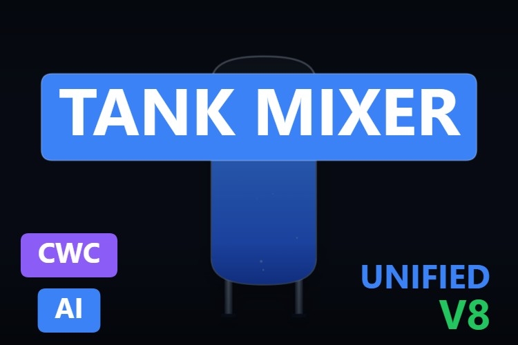 Tank Mixer | Custom Web Control | WinCC Unified & V8