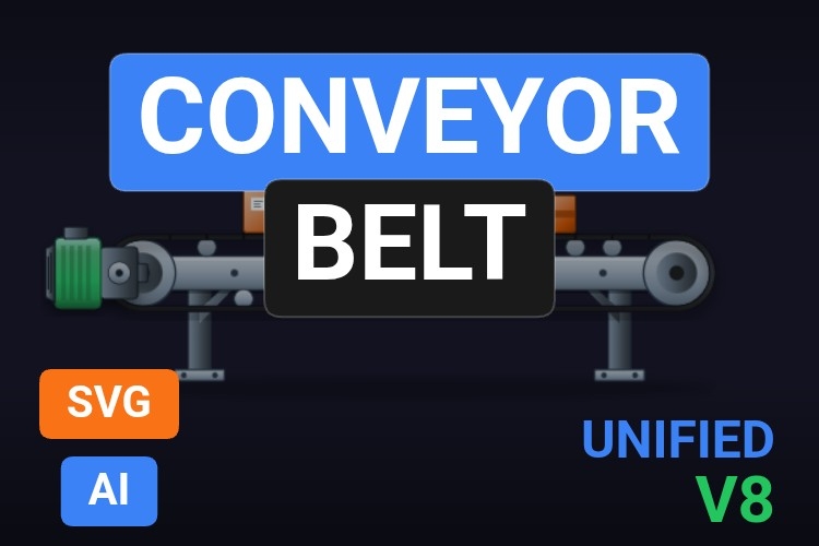 Conveyor Belt | Dynamic SVG | WinCC Unified & V8