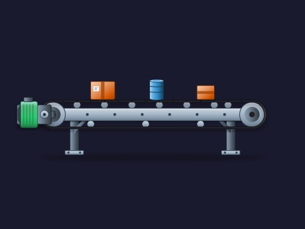 Förderband | Dynamic SVG | WinCC Unified & V8