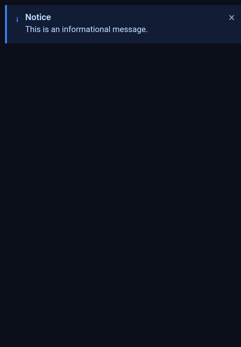 Toast Notification | Custom Web Control | WinCC Unified & V8