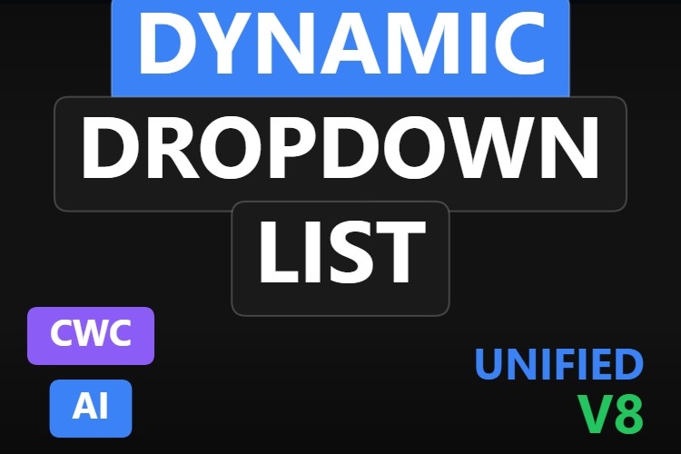Dynamic Dropdown List | Custom Web Control | WinCC Unified & V8