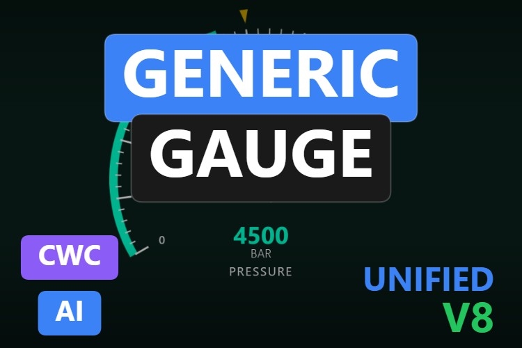 Generic Gauge | Custom Web Control | WinCC Unified & V8