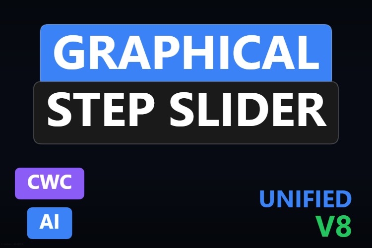 Graphical Step Slider | Custom Web Control | WinCC Unified & V8