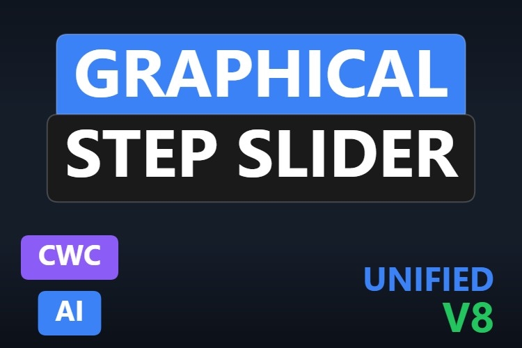 Graphical Step Slider | Custom Web Control | WinCC Unified & V8