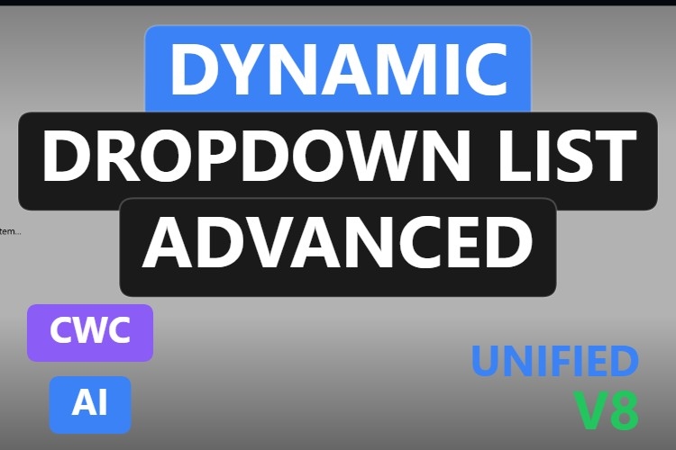 Dynamic Dropdown List Advanced | Custom Web Control | WinCC Unified & V8