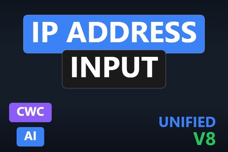 IP Address Input | Custom Web Control | WinCC Unified & V8