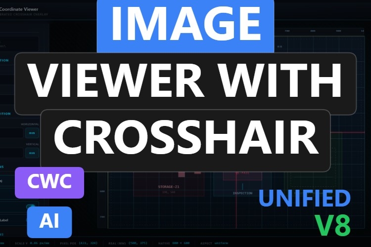 Image Viewer with Crosshair | Custom Web Control | WinCC Unified & V8