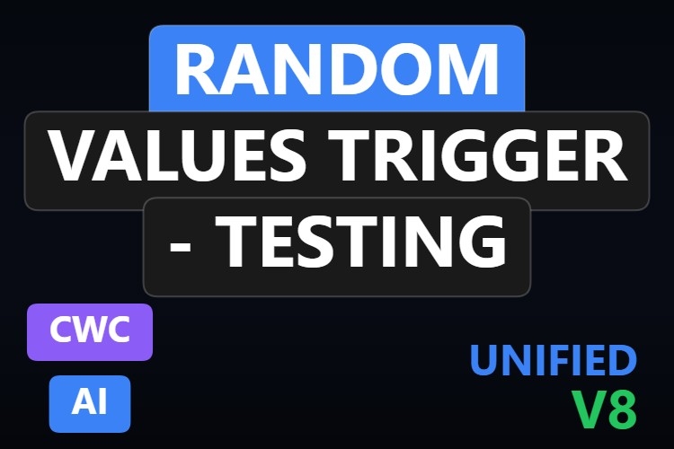 Random values trigger - Testing | Custom Web Control | WinCC Unified & V8