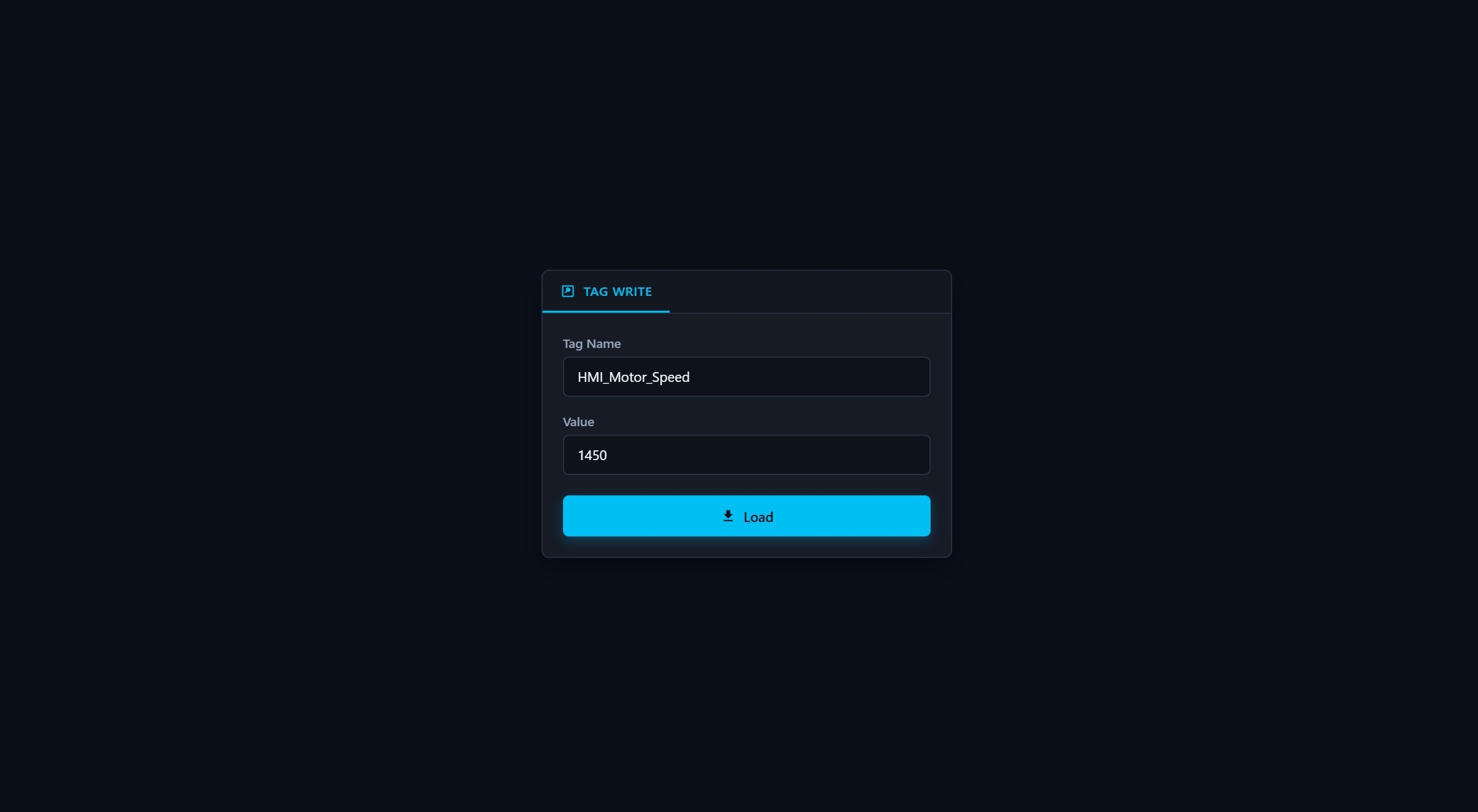 Tag Value Loader | Custom Web Control | WinCC Unified & V8