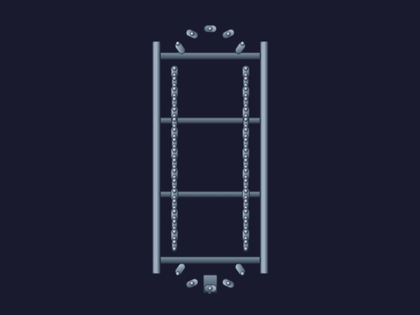 Transportador Vertical de Cadena | Dynamic SVG | WinCC Unified & V8