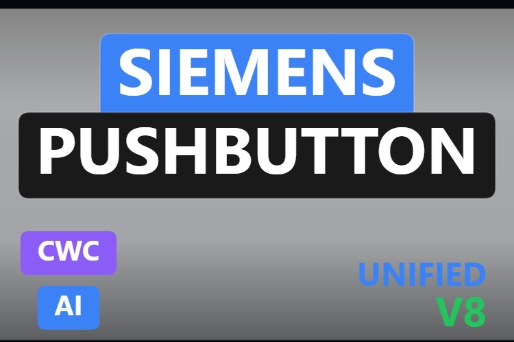 Siemens Pushbutton | Custom Web Control | WinCC Unified & V8