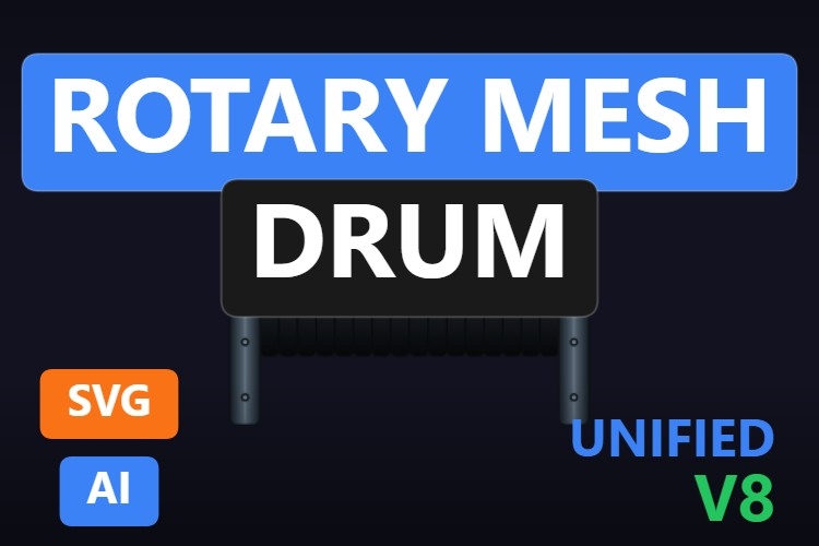 Rotary Mesh Drum | Dynamic SVG | WinCC Unified & V8