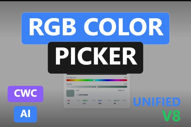 RGB Color Picker | Custom Web Control | WinCC Unified & V8