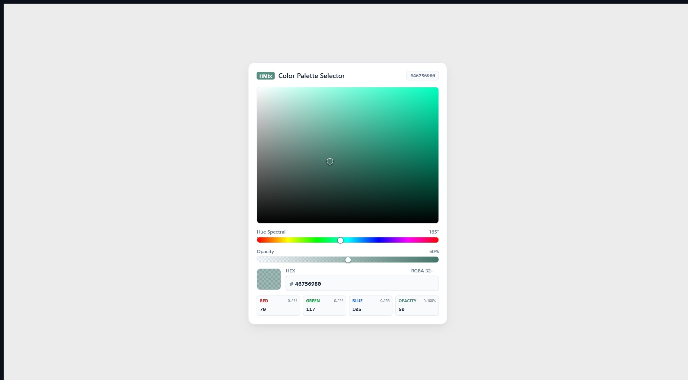 RGB Color Picker | Custom Web Control | WinCC Unified & V8