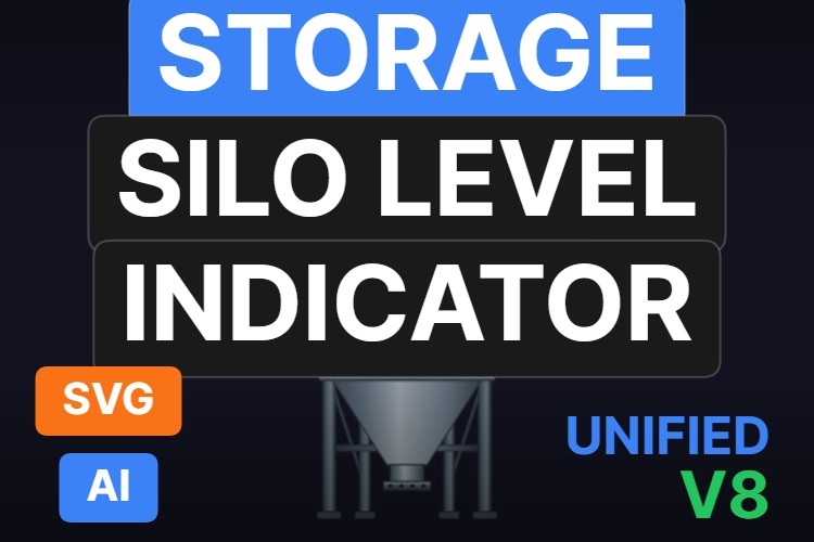Storage Silo Level Indicator | Dynamic SVG | WinCC Unified & V8