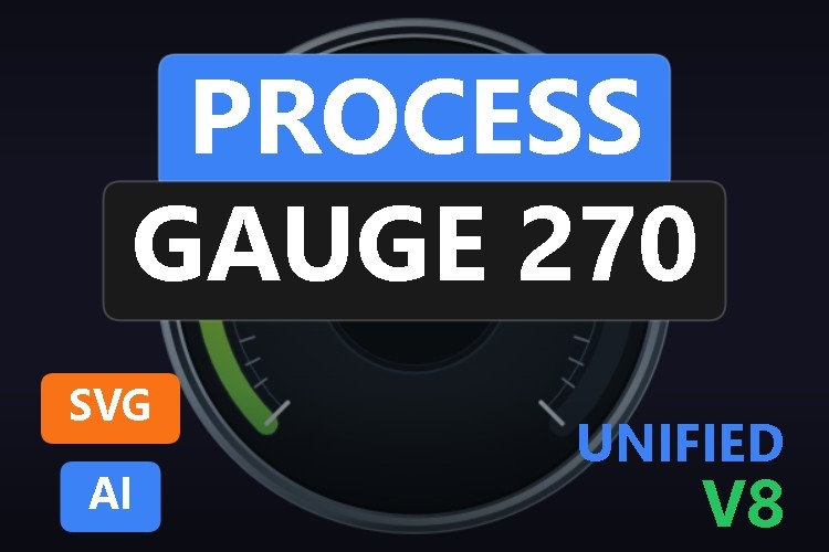 Process Gauge 270 | Dynamic SVG | WinCC Unified & V8