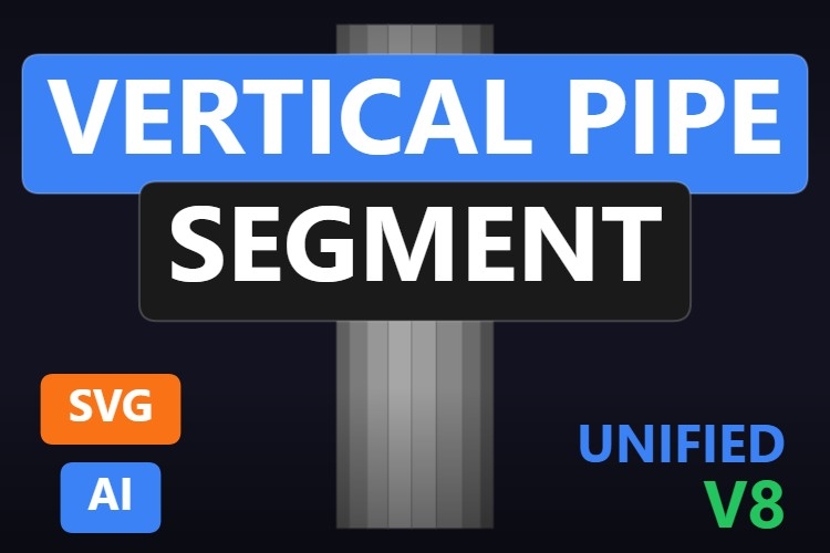 Vertical Pipe Segment | Dynamic SVG | WinCC Unified & V8