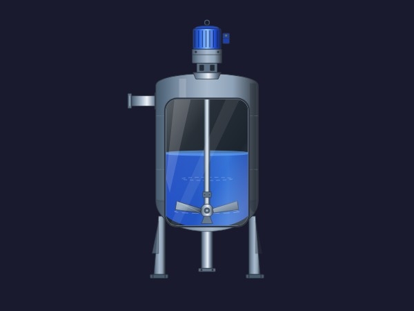 Industrial Mixing Tank | Dynamic SVG | WinCC Unified & V8