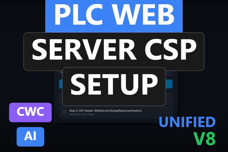 PLC Web Server CSP Setup | Custom Web Control | WinCC Unified & V8