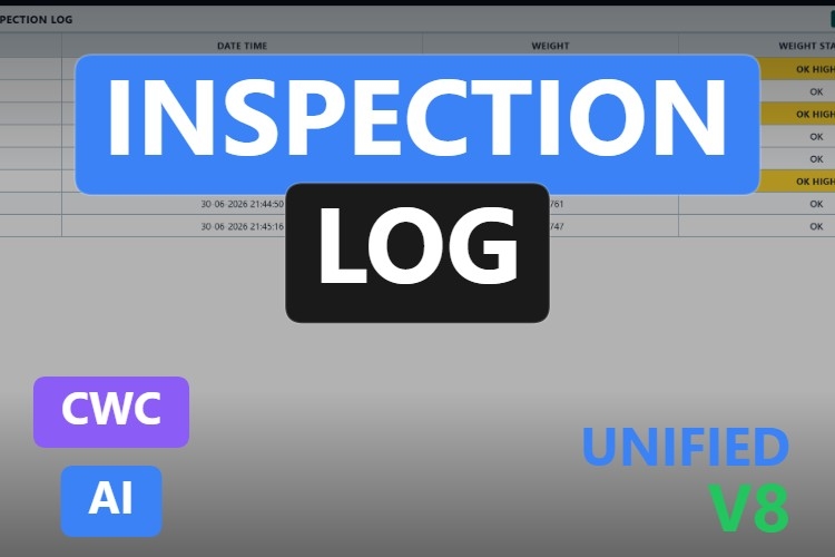 Inspection Log | Custom Web Control | WinCC Unified & V8