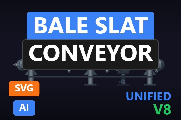 Bale Slat Conveyor | Dynamic SVG | WinCC Unified & V8