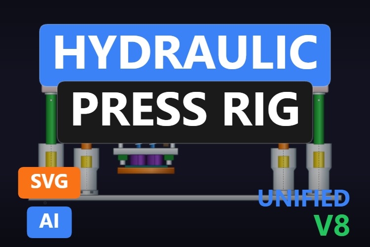 Hydraulic Press Rig | Dynamic SVG | WinCC Unified & V8