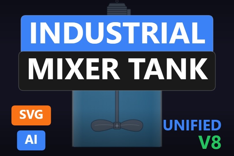 Industrial Mixer Tank | Dynamic SVG | WinCC Unified & V8