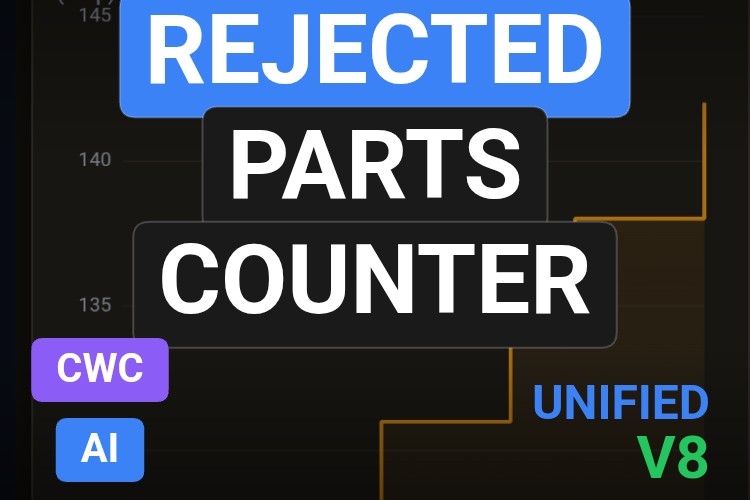 Rejected Parts Counter | Custom Web Control | WinCC Unified & V8